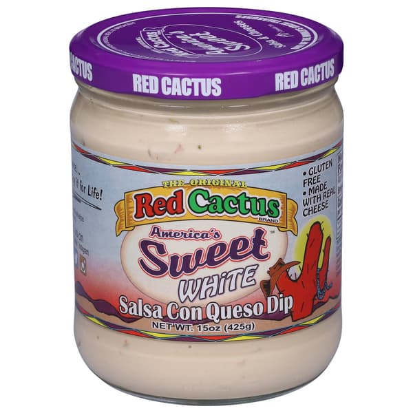 Red Cactus Sweet White Salsa Con Queso