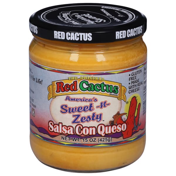 Red Cactus Salsa Con Queso