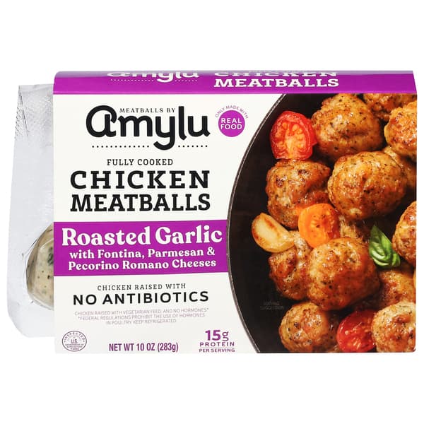 Amylu Roasted Garlic Chicken Meatballs