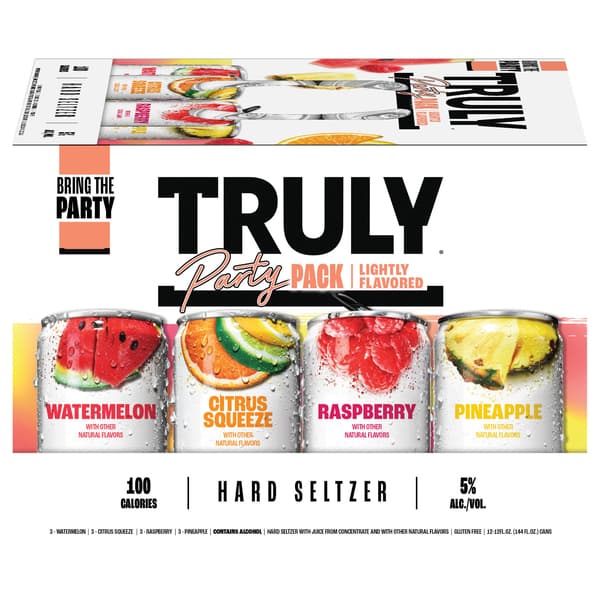 Truly Hard Seltzer Party Pack Lightly Flavored