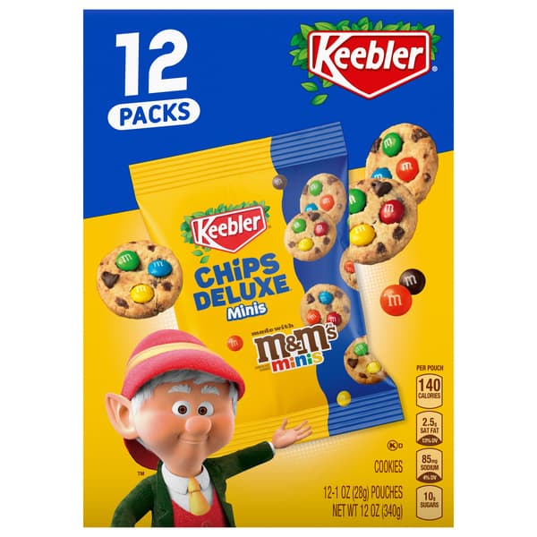 Keebler Chips Deluxe M&M Minis Milk Rainbow Cookies