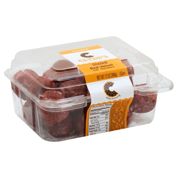 Clyde'S Glazed Red Velvet Lil' Smiles Donut Holes
