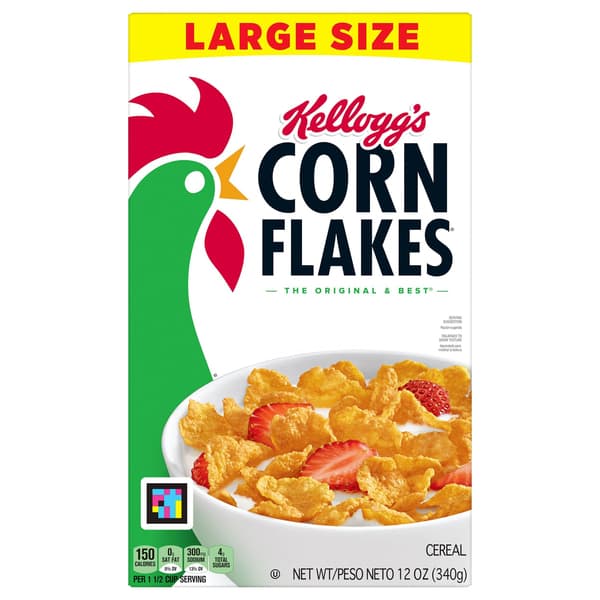 Is it Gluten Free? Corn Flakes Breakfast Cereal 8 Vitamins And Minerals Original