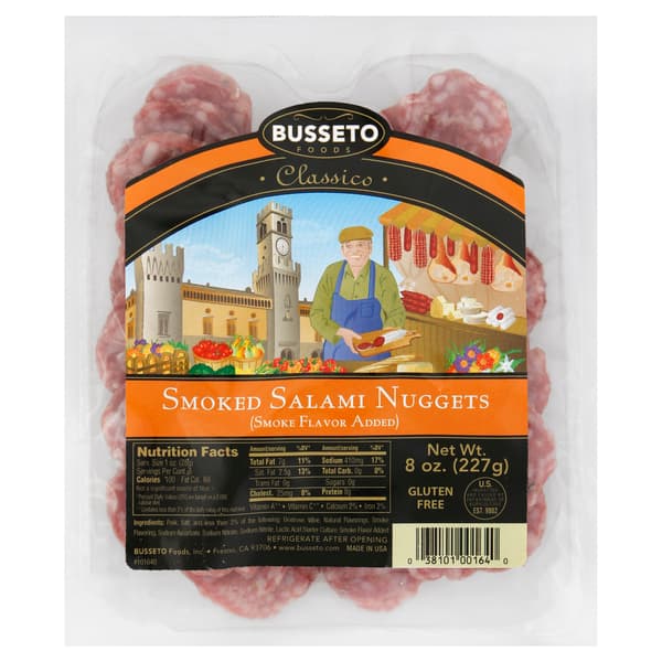 Busseto Salami Nuggets Smoked Flavor Added