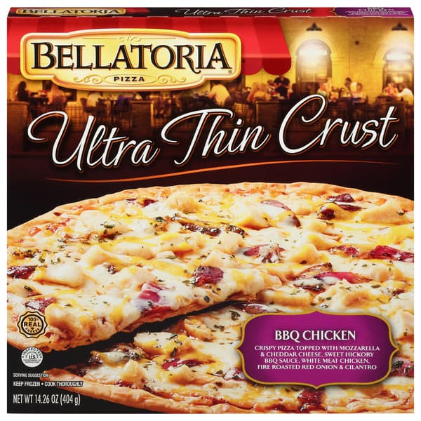 Bellatoria Ultra Thin Crust Bbq Recipe Chicken Pizza