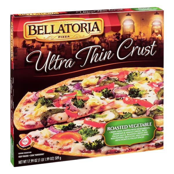Bellatoria Ultra Thin Crust Roasted Vegetable Pizza