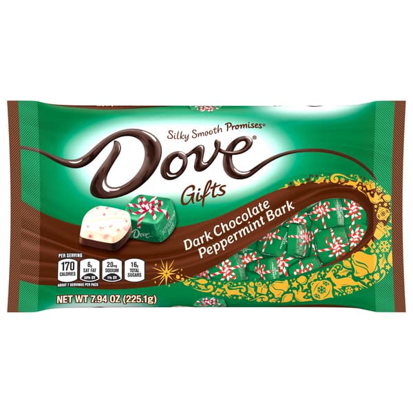 Dove Dark Chocolate Peppermint Bark
