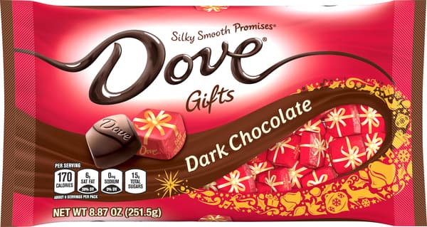 Dove Dark Chocolate Snowflake