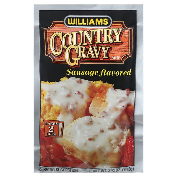 Williams Country Gravy Mix Flavored With Real Sausage