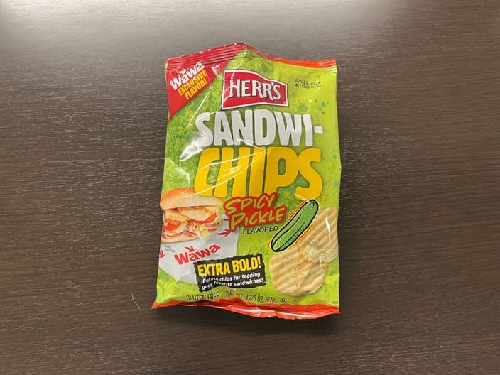 Herr'S Spicy Pickle Flavored Sandwi-Chips