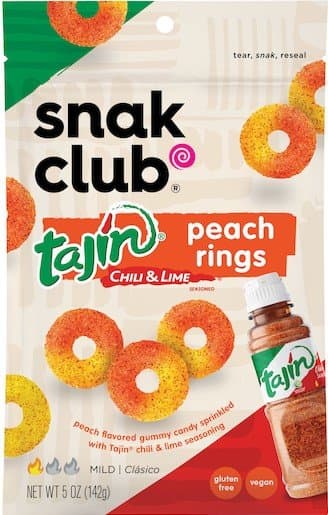 Snak Club Peach Rings Tajin Chili & Lime Seasoned