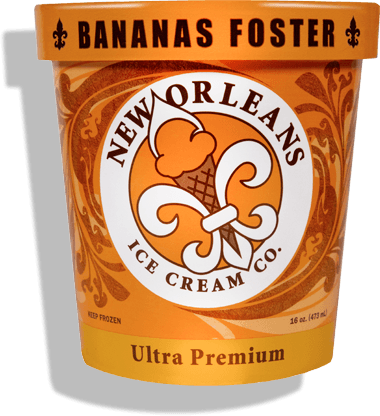 New Orleans Ice Cream Co. Ultra Premium Bananas Foster