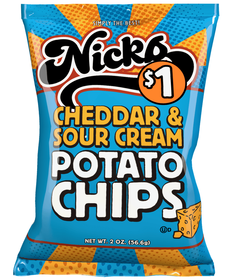 Nicko Cheddar & Sour Cream Potato Chips