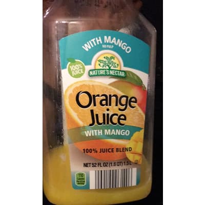 Nature'S Nectar Orange Juice With Mango
