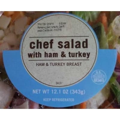 Wawa Chef Salad With Ham And Turkey