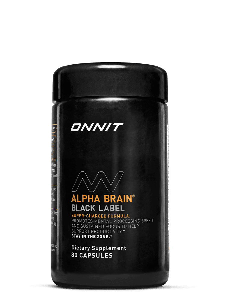 Onnit Alpha Brain Black Label 80 Capsules