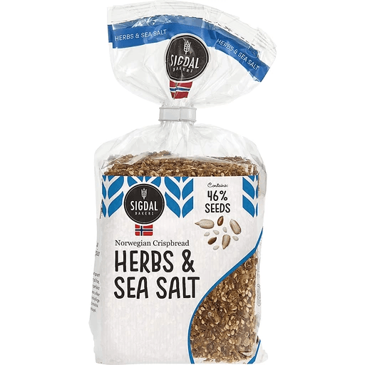 Sigdal Bakeri Norweigan Crispbread Herbs & Sea Salt