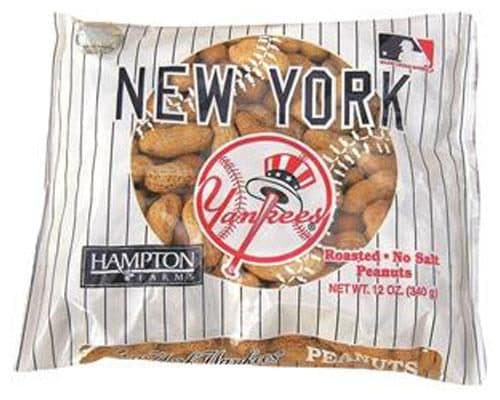 Hampton Farms Peanuts, Roasted, New York Yankees