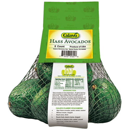 Calavo Hass Avocado   4 Cnt Bag