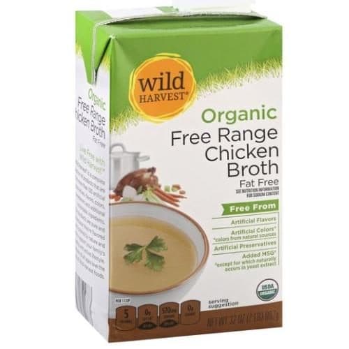 Wild Harvest Chicken Broth, Organic, Low Sodium