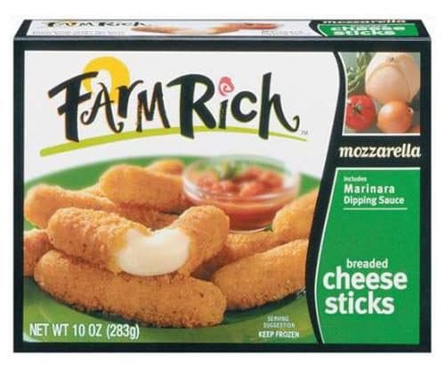Farm Rich Mozzarella Sticks, Breaded, Snack Size