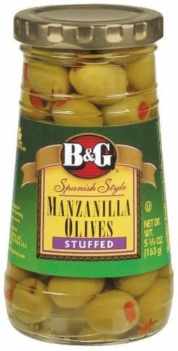 B&G Manzanilla Olives, Spanish Style, Stuffed
