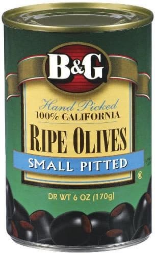 B&G Ripe Small Pitted Olives
