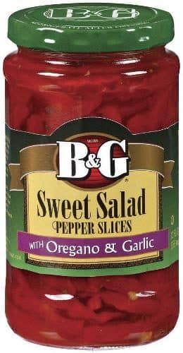 B&G Sweet Salad Pepper Slices With Oregano & Garlic