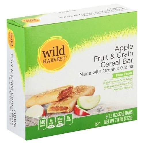 Wild Harvest Cereal Bar, Apple Cinnamon Fruit & Grain