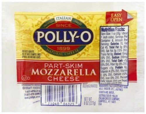 Polly-O Mozzarella Cheese Part Skim Chunk