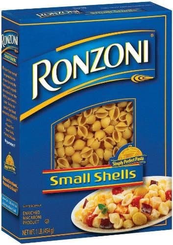 Ronzoni Shells, Small