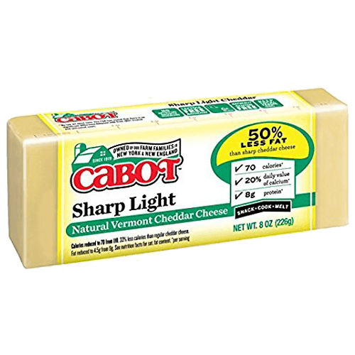 Cabot - 50 Light White Cheddar Bar