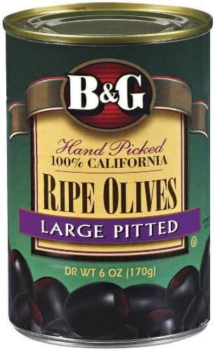 B&G Ripe Large Pitted Olives