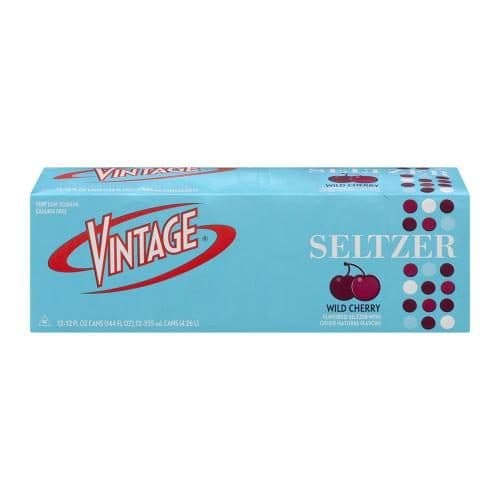 Vintage Seltzer, Cans, Cherry