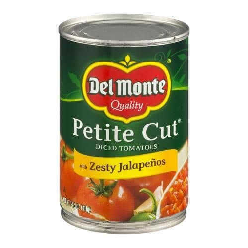 Del Monte Petite Cut Diced Tomatoes, Zesty Jalapeno