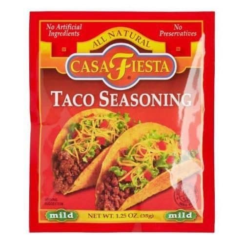 Casa Fiesta Taco Seasoning, Classic Flavored, Mild