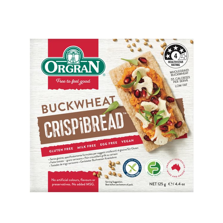 Buckwheat Crispi Bread - Low Fodmap Certified