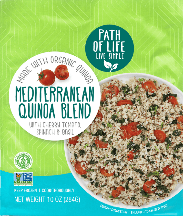 Path Of Life Mediterranean Quinoa Blend With Cherry Tomato, Spinach & Basil