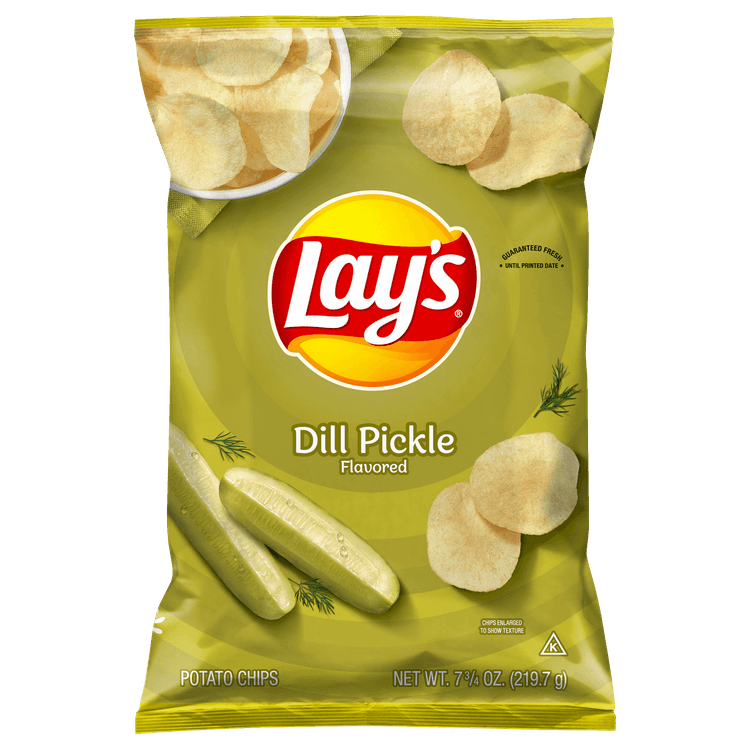 Lay'S Dill Pickle Flavored Potato Chips 7¾