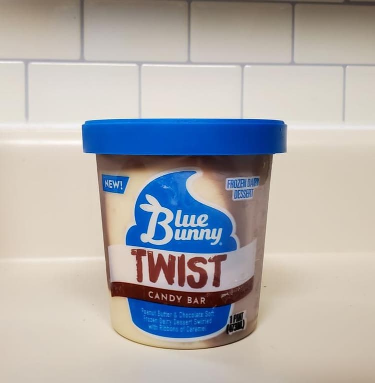 Blue Bunny Twist  Dairy Dessert Candy Bar