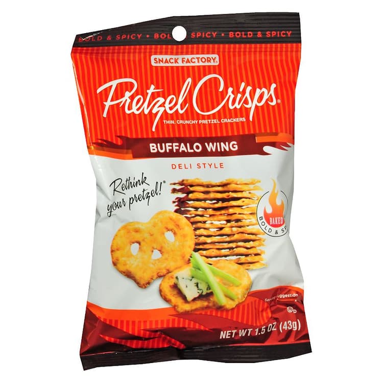 Snack Factory Pretzel Crisps, Buffalo Wing, Deli Style