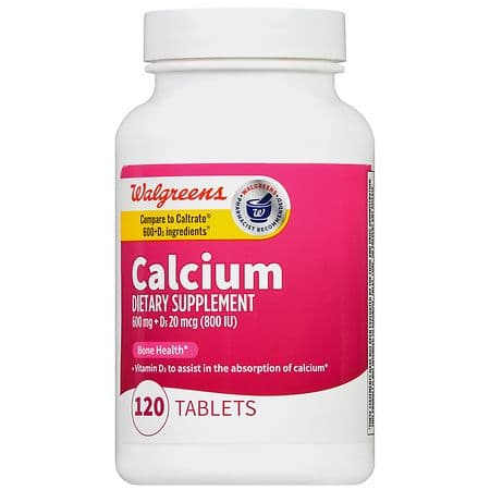 Walgreens Calcium + D3 20 Mcg