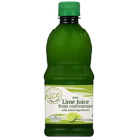 Nice! Lime Juice From Concentrate With Added Ingredients