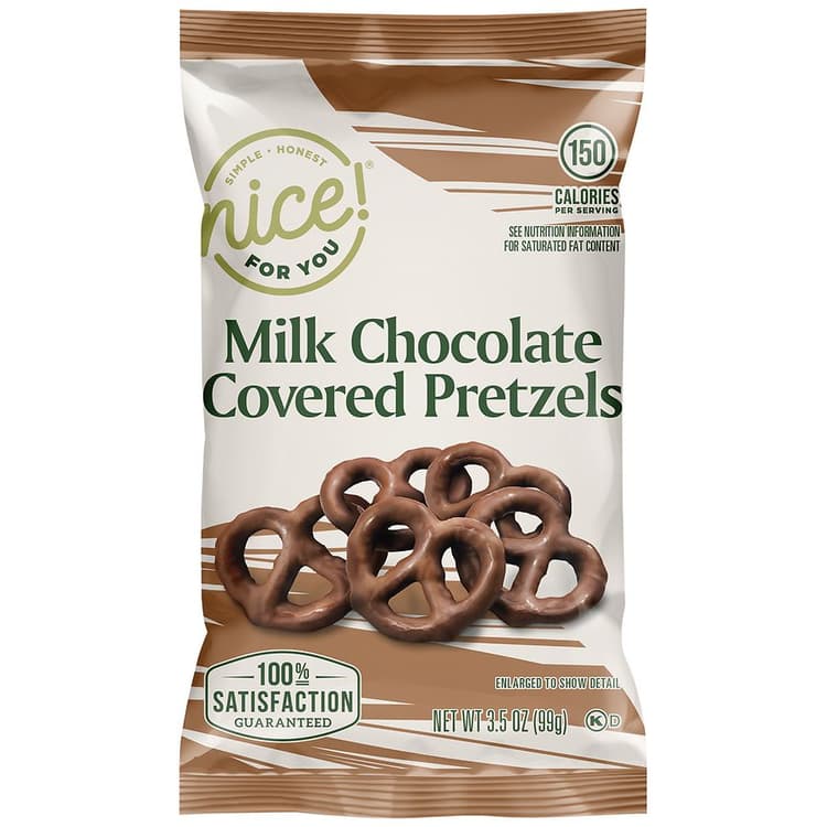 Nice! Milk Chocolate Covered Pretzels