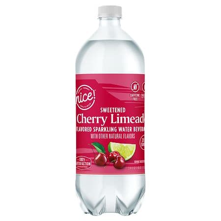 Nice! Sweetened Cherry Limeade Sparkling Water Beverage