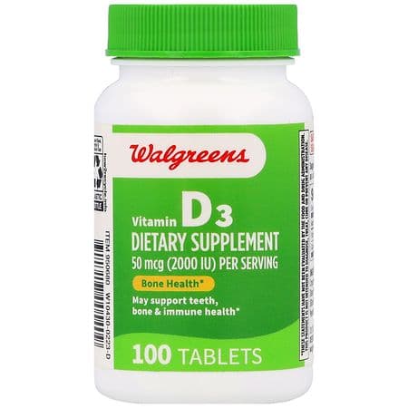 Walgreens Vitamin D3 50 Mcg (2000 Iu