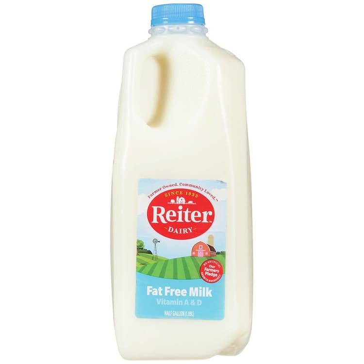 Reiter Dairy Skim Milk Half Gallon