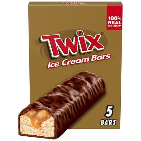 Twix Ice Cream Bars Vanilla Flavor