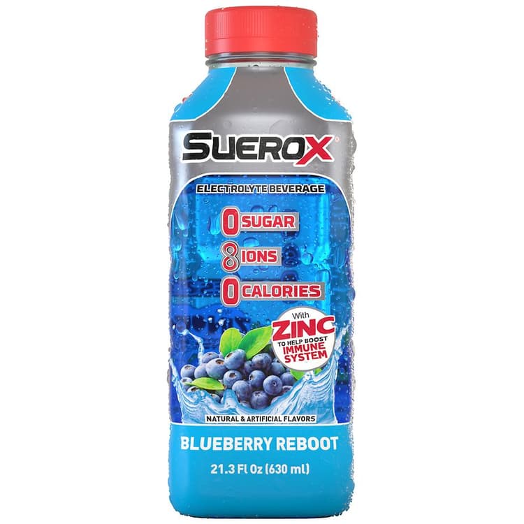 Suero X Beverage, Electrolyte, Blueberry Reboot