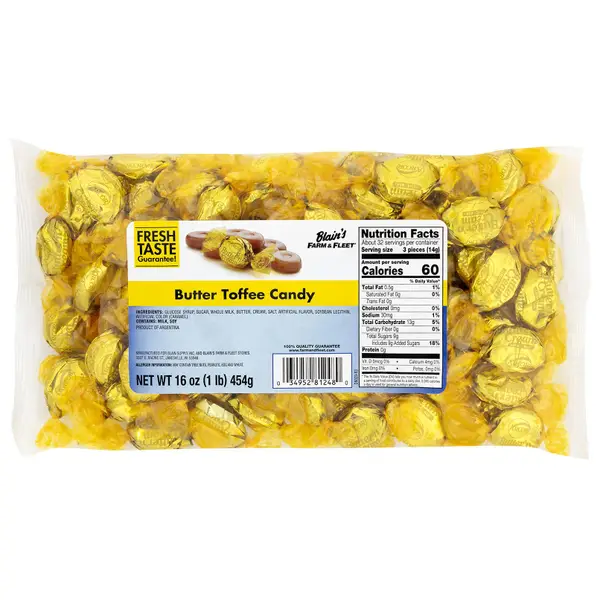 Blain'S Farm & Fleet Butter Toffee Candy